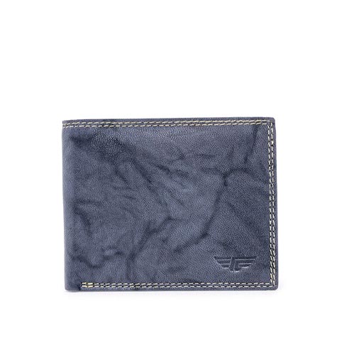 Men Abstract Printed Leather Two Fold Wallet